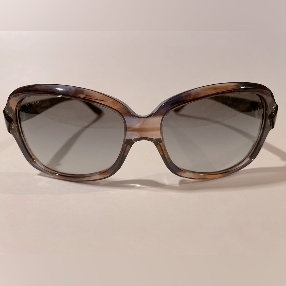 Sunglasses BVLGARI BV 8093-B 3202/11 Square tinted Frame Black on Variegated